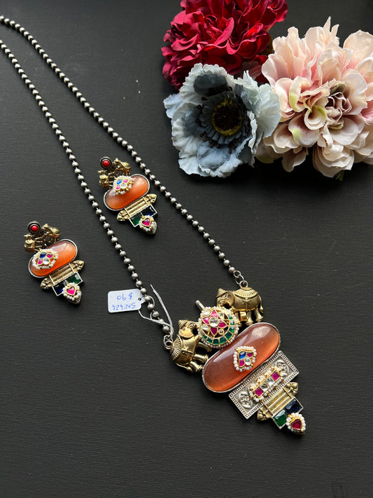 Hathi elegance with Pachi Kundan